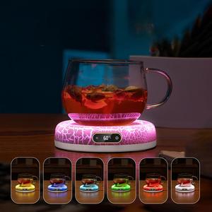 Calentador de tazas eléctrico portátil más nuevo, posavasos de PP termostático de 80 grados, calentador de tazas de café inteligente alimentado por USB para uso de oficina - Product Image 2