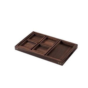 Huifa Paulownia Wood <b>Tea</b> <b>Tray</b> Set 7 Pieces Multifunctional Serving <b>Tray</b> For Living Room Snacks And <b>Tea</b> - Product Image 2