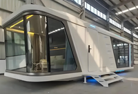 La capsule spatiale la plus vendue Maison moderne préfabriquée de capsule spatiale en conteneur, Maison mobile de capsule spatiale.