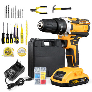 HIERKIN, venta al por mayor, juegos de herramientas de taladro de impacto de 21V, juego de destornilladores recargables, máquinas de perforación inalámbricas, taladros eléctricos - Product Image 2