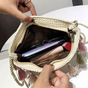 New 2019 Straw Bag Women Summer Casual Bucket Tote Tassel <b>Chain</b> Shoulder Beach Bag for Teenage Girls Bohemia Beach <b>Handbag</b> - Product Image 4