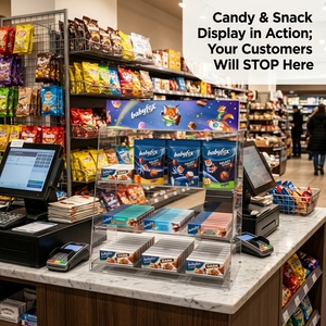 Présentoir de Comptoir Personnalisé en Acrylique pour Snacks, Bonbons, Chocolats et Biscuits – Idéal pour Magasins de Détail - Product Image 2