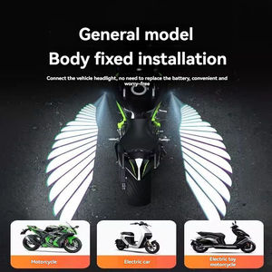 Motosiklet Melek Kanatları Projeksiyon Lambası 12V LED Zemin Lambası, Bisiklet, E-Scooter, E-Bisiklet için, OEM Özel Logo, IP65 Su Geçirmez - Product Image 6
