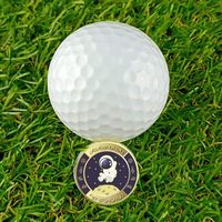 Prix d'usine Accessoires de golf Marqueurs de balles Logo personnalisé Marqueur de balle de golf en métal