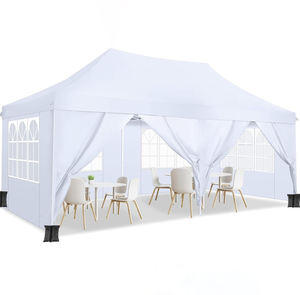 Carpa de montaje al aire libre 10X20 Toldos Gazebo 3x3 Garden Party Carpa plegable con dosel comercial - Product Image 2