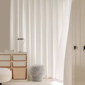 Rideau de fenêtre <span class=keywords><strong>transparent</strong></span> blanc français de luxe moderne haut de gamme plissé transmettant la lumière <span class=keywords><strong>Non</strong></span> <span class=keywords><strong>transparent</strong></span> vie privée améliorée - Product Image 3