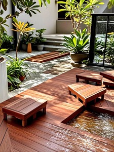 Planche de plancher en bois composite en plastique <span class=keywords><strong>pour</strong></span> <span class=keywords><strong>terrasse</strong></span> d'hôtel et de maison Wpc étanche à l'humidité <span class=keywords><strong>pour</strong></span> l'<span class=keywords><strong>extérieur</strong></span> - Product Image 6