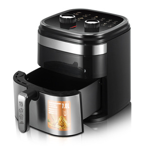 Friteuse à air numérique électrique sans huile en acier inoxydable 7L avec circulation d'air à 360° et fenêtre de visualisation - Product Image 2