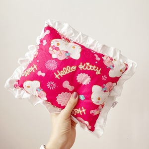 Estilo nórdico puro algodão pequeno quadrado sesta travesseiro macio bebê calmante almofada com renda impressa digital para dormir - Product Image 5