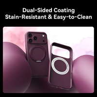 Étui magnétique avec béquille rotative à 360° pour 18 Pro Max, coque antichoc en TPU, charge sans fil, étanche, design luxueux