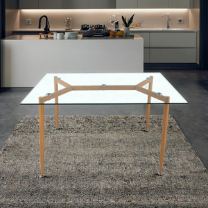 <strong>Dining</strong> Furniture Transparent Glass <strong>Dining</strong> <strong>Table</strong> Modern Minimalism Elegant Stable <strong>Dining</strong> Room Glass <strong>Table</strong> - Product Image 5