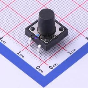 UK-B0224-G12-160 Tactile Switch Through hole-4P,12x12mm Switch Single Pole Single Throw Round Button 1.6N Through Hole - Product Image 1