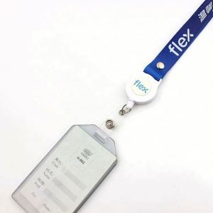 Nylon ID Card Holder with Retractable Lanyard - Product Image 4