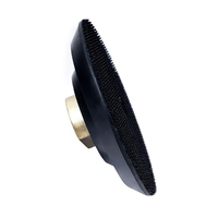 Plaque de support pour polisseuse Longlife 100mm 125mm - Support métallique M14 5/8" 11 filetages avec fixation auto-agrippante en caoutchouc pour disque de polissage