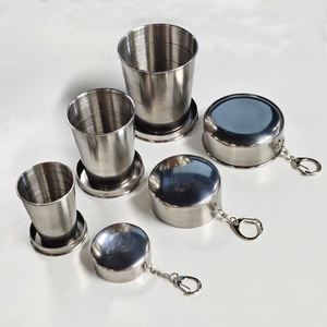 Custom <b>Personal</b> Metal Travel Metal Telescopic <b>Keychain</b> Cups Mug Travel Mug for Camping - Product Image 2