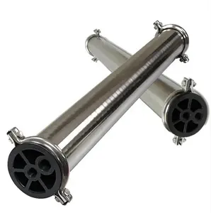 4040 High Pressure Container Filter Housing Stainless Steel RO Membrane Housing SS RO Membrane Housing With ABS End Cap