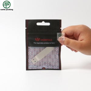 Sachet personnalisé mini mat à fenêtre ouverte, scellé sur 3 côtés, pour emballage d'écouteurs, recyclable, avec fermeture éclair supérieure - Product Image 6