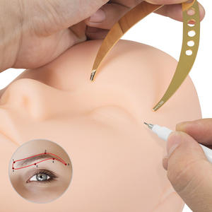 Règle à sourcils en acier inoxydable à rapport d'or pour microblading et maquillage permanent - Product Image 4