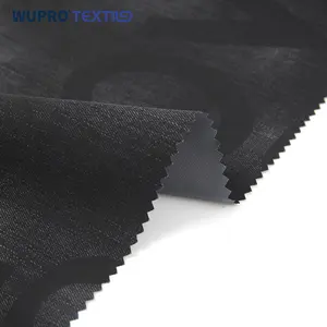 Printtek Custom Black Letter Waterproof Sublimation 100 Polyester Digital Woven Printed Fabric