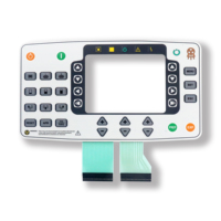 Bouton de commande personnalisé pour équipement d'instrumentation, panneau PET, circuit conducteur en pâte d'argent imprimé en sérigraphie