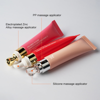 Emballage vide d'huile pour les lèvres de 10ml 20ml pour cosmétiques avec tête en céramique tuyaux de crème pour les yeux en plastique Logo personnalisé Tube de compression de gel pour les yeux