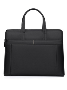 Sac pour ordinateur portable imperméable en Oxford, mallette légère et minimaliste, grande capacité, pour hommes d'affaires, en cuir PU fin avec fermeture éclair - Product Image 4