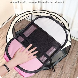 Casa para Mascotas Octogonal Plegable, Transpirable, Anti-Escape, para Parto de Gatos, Corral para Perros, Nido para Gatos, Universal para las Cuatro Estaciones, Moderno y Sencillo - Product Image 3