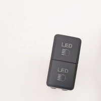 Panneau de commutation à boutons pour voiture, remplacement de clé bidirectionnelle, 3.2x2.2cm, noir, avec accessoires filaires pour véhicule, camion, fourgonnette
