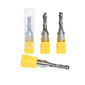 Fresa de router TCT de 2 filos 12.7*8*30, para la industria de muebles de panel en EE. UU., cortador de fresado de un solo paso con dientes en espiral - Product Image 1