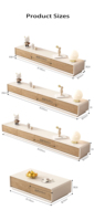 Console TV et Table Basse Tout-en-un en Bois 2026 – Unité Murale Fine pour Salons Modernes et Maisons Compactes – Style Minimaliste