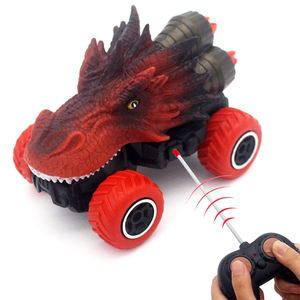 OME Electric 4CH RC Mini Dinosaur Truck Triceratops Coche <span class=keywords><strong>de</strong></span> juguete <span class=keywords><strong>con</strong></span> luces LED Uso en interiores/exteriores Listo para usar Rango <span class=keywords><strong>de</strong></span> 5-10M - Product Image 1