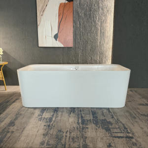 Suly Merlin Square <span class=keywords><strong>Four</strong></span> Corners Are Circular Arcs Baignoire en acrylique autoportante à bords étroits Bain à remous de haute qualité - Product Image 6