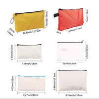 Sac de rangement suspendu durable, grande capacité, résistant à l'eau, mini sac à monnaie en toile avec fermeture éclair, étui portable pour cosmétiques et clés