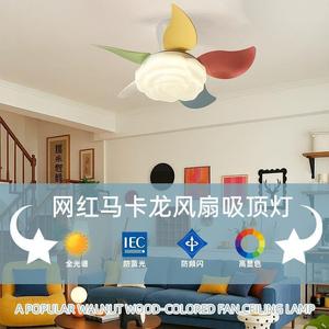 Ventilateur de plafond LED avec pales colorées pour salon, chambre, chambre d'enfant, usage domestique - Product Image 4