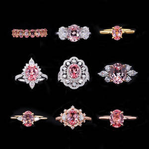 أحجار كريمة اصطناعية بالجملة من ستارزجيم، ياقوت صناعي بقطع بيضاوي، حجر بادبارادشا بلون غروب الشمس وشروق الشمس، أحجار كريمة مصنعة في المختبر لصناعة المجوهرات - Product Image 4