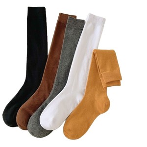 Japanese Style Solid Color Calf <b>Socks</b> Thickened Women's Warm <b>Winter</b> Knee High <b>Socks</b> Seamless Thermo Design - Product Image 5