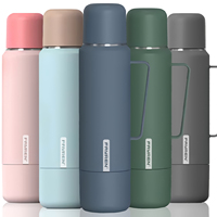 Grande bouteille d'eau isotherme en acier inoxydable de 1200 ml, sans BPA, de qualité alimentaire, sûre pour les enfants, avec couvercle-coupelle intégré