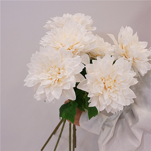 Flor de Dalia Artificial, Flor Artificial Realista al Tacto, Realista, Blanca, Rosa, Naranja, Decoración para el Hogar, Boda, Fiesta, Ramo de Regalo - Product Image 5