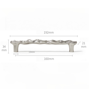 Solid Brass Satin Nickel Finish French Nordic Luxury Creative Single Hole Small <strong>Knob</strong> for Wardrobe Cabinet Drawer <strong>Door</strong> Handle - Product Image 6