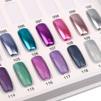 Livre de nuancier professionnel de gel à ongles grande capacité, 120 couleurs, livre d'échantillons de vernis à ongles pour salon