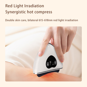 2024 Instrument de grattage Bianstone en forme de coeur électrique Gua Sha grattage masseur dispositif facial grattoir musculaire <span class=keywords><strong>vibrant</strong></span> chauffé - Product Image 6