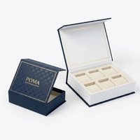 Caja Rígida de Lujo con Logotipo Personalizado en Lámina Dorada para Perfume, Fragancia, Aceite Esencial, Caja de Regalo