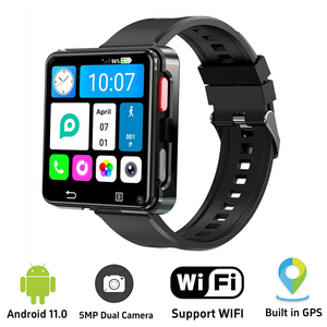 Có Thể Tháo Rời Mini Điện Thoại 4G Internet Thông Minh Đồng Hồ 2.64Inch Màn Hình <span class=keywords><strong>Android</strong></span> 5MP Máy Ảnh 1200MAh Pin Smartwatch Cho Nam Giới (3GB + 32GB) - Product Image 2