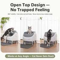 Nouvelle litière intelligente pour chat à ouverture supérieure, entièrement automatique, électrique, extra large