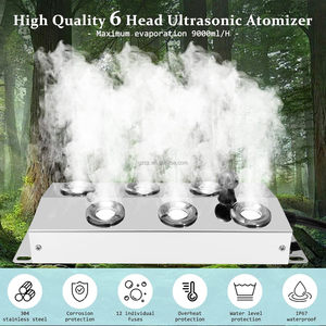 Máquina de nebulización ultrasónica de 4 cabezales, Humidificador Industrial <span class=keywords><strong>DIY</strong></span> con tablero de nebulización para jardín, pecera, piscina, rociador de paisaje - Product Image 4