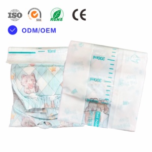 Super Absorbent Anti Backflow Dog Pants Anti Side Leak Anti Stepping Poop Sanitary Pants Dog Diaper with Poop <b>Storage</b> Bag - Product Image 1