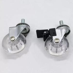 4 Stück 2 Zoll verzinkte Rad rolle aus Zink legierung mit M8x15mm Schraube Swift Stem Rollers Hardware - Product Image 4