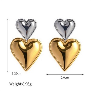 Pendientes de Joyería Personalizados, Pendientes de Acero Inoxidable Chapados en Oro para Mujer - Product Image 6