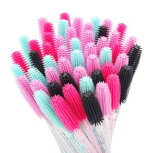 Washable <b>Silicone</b> Lash Spoolie Brush 50pcs Eyelash Extension Brow Tint Makeup <b>Tool</b> - Product Image 1