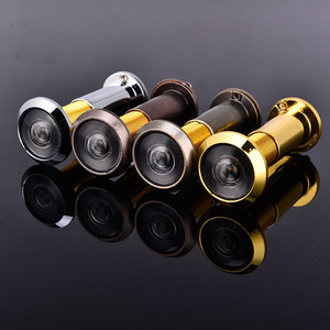 Viseur de porte de sécurité anti-effraction de style ancien, haute définition, universellement applicable, avec couvercle métallique anti-espionnage - Product Image 5